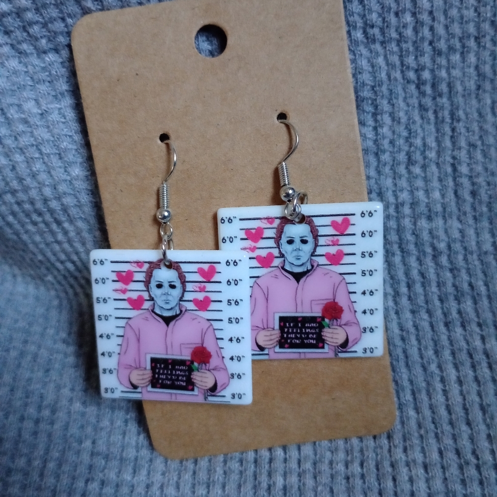 Michael Meyers earrings - Picture 2 of 4